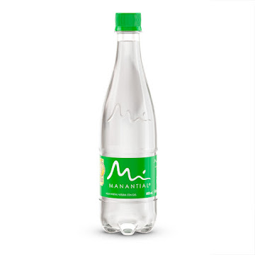 Agua Natural Mineral Con Gas Manantial x 600 ml  