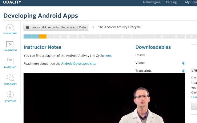 Udacity instructor notes above player Preview image 0