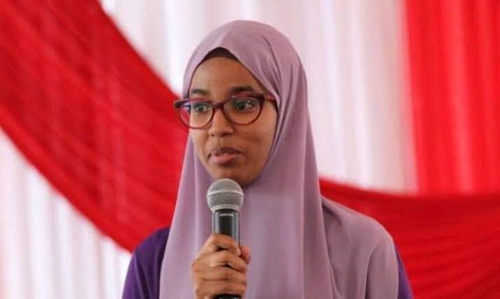 Umulkheir Harun speaks in Garissa. She was sworn in as an MP on Thursday last week.