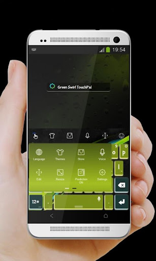 免費下載個人化APP|グリーン渦巻き TouchPal テーマ app開箱文|APP開箱王