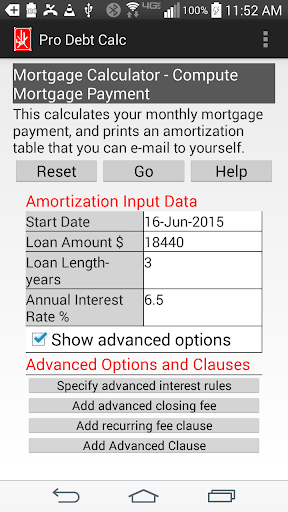 Xenakis Prof Debt Calculator