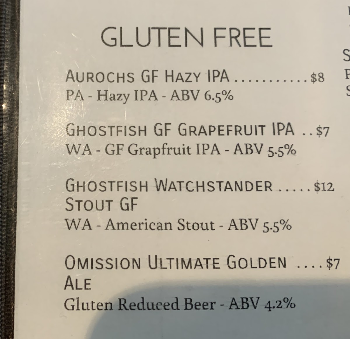 Gluten-Free at Sedona Taphouse