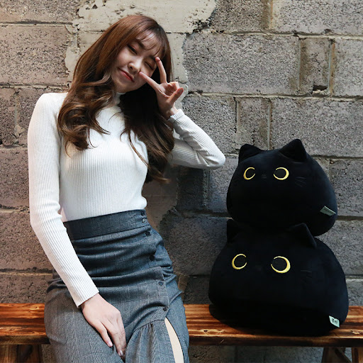 Title 5, Creative Pillow Black Cat Doll Plush Toy Perfec...