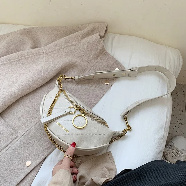 Women's Vintage Textured Leather Shoulder Bag