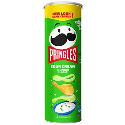 Pringles Potato Crisps - Sour Cream & Onion - 107 gm