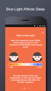 Blaulichtfilter - Nachtmodus Screenshot