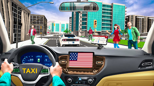 Screenshot Taxi Car Driving : Taxi Sim 3D