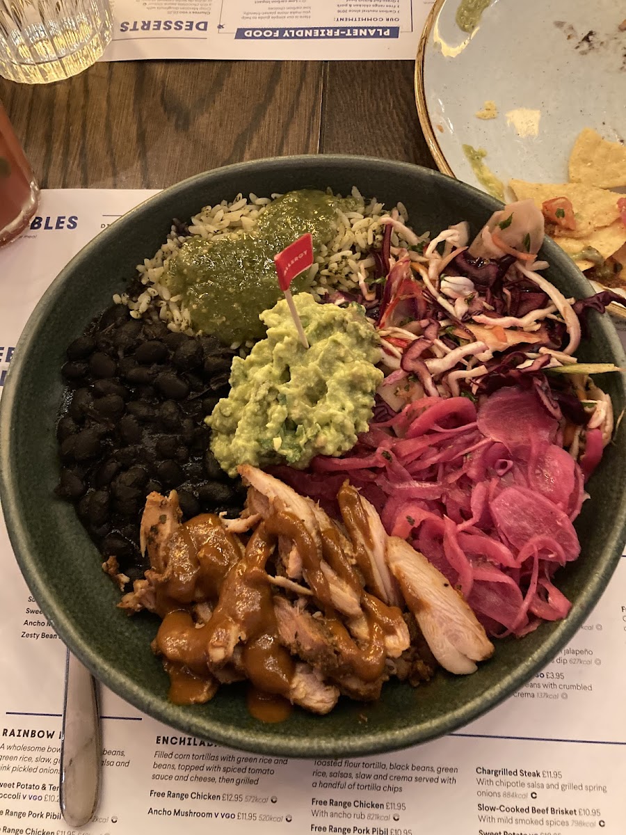 Chicken rainbow bowl!