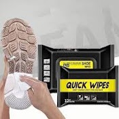 Khăn Giấy Ướt Lau Giày Sneaker Quick Wipes 12 Khăn Chùi Vệ Sinh Giày Siêu Tốc , Nhỏ Gọn, Bỏ Túi