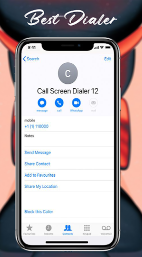 Dialer IOS 14 style