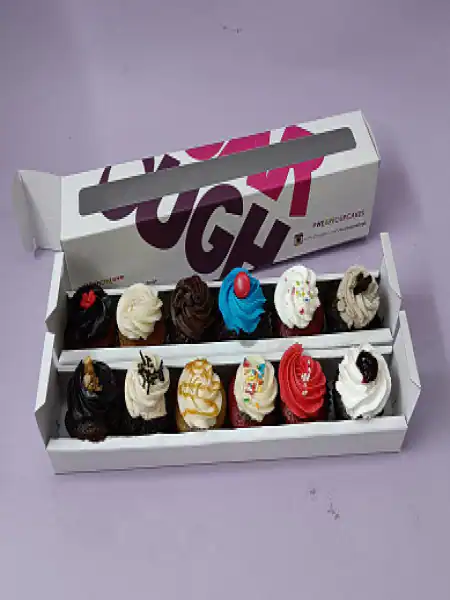 Assorted Box Of 12 Mini Cupcakes