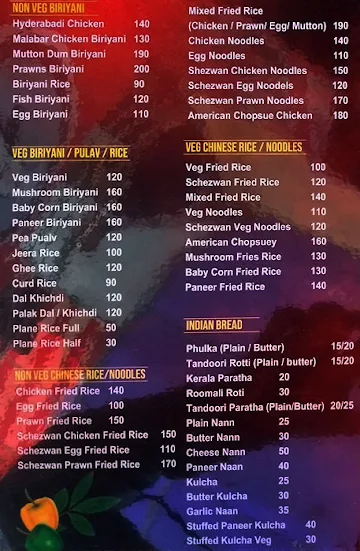 B Penguin Restaurant & Cafe menu 