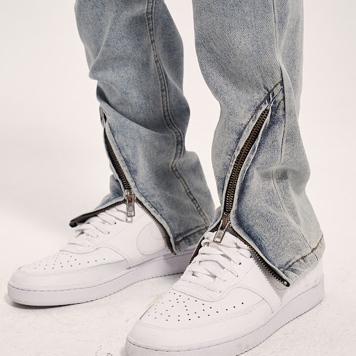 Title 6, High Street Curve Cut Scimitar Hem Front Zip