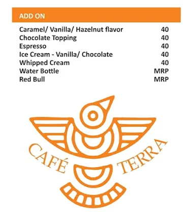 Cafe Terra menu 