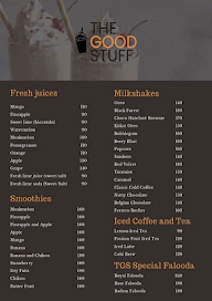 The Good Stuff menu 1