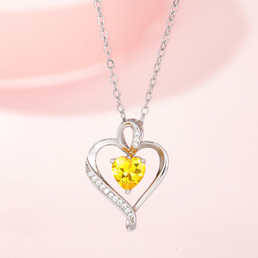 Title 9, Dignified Pendant Womens Heart-shaped Birthsto...