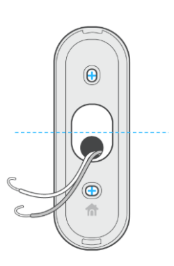 Nest Hello wires on bottom wall plate