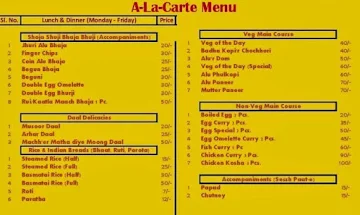 BongHomie menu 