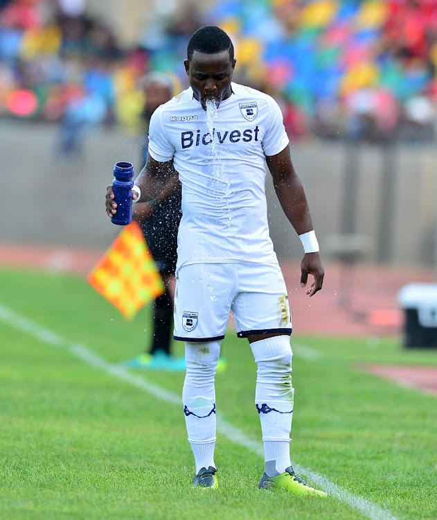 Gabadinho Mhango of Bidvest Wits during the 2017/18 Absa Premiership football match between Bloemfobtein Celtic and Bidvest Wits at Dr Molemela Stadium, Bloemfontein on 01 October 2017.