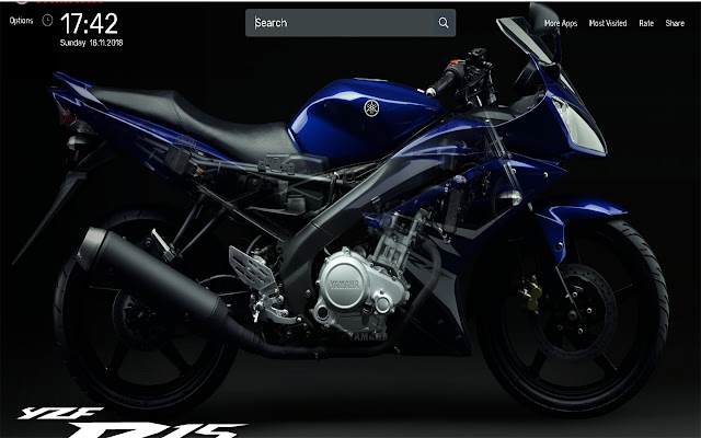 Yamaha R15 Wallpapers NewTab Theme