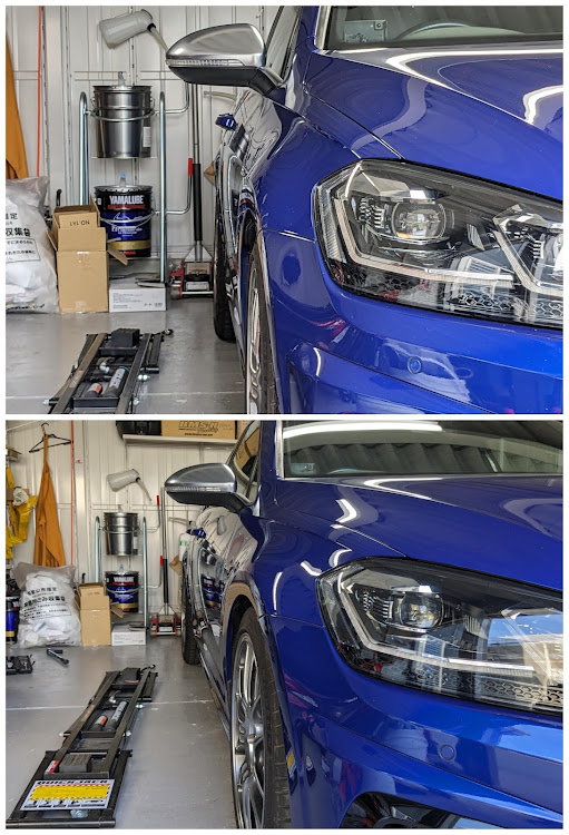 ゴルフ R ヴァリアントの車高調・ツラ出し・ツラ調整・VW・BILSTEINに関するカスタム事例の投稿画像1枚目