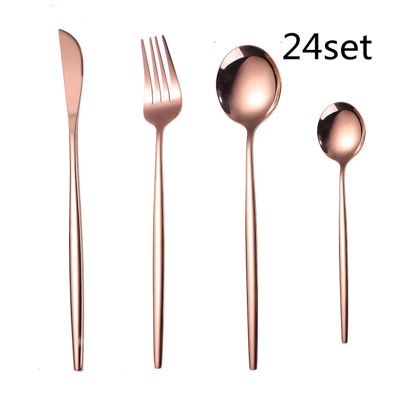 Simple Stainless Steel Steak Knife and Fork Set. Effortlessly cut through your favorite steaks with this durable and sty