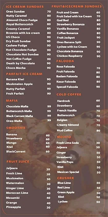 Lassi Bistro menu 