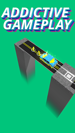 ZigZag Tap Tap Taxi - Blocky Road Taxi Games 2020