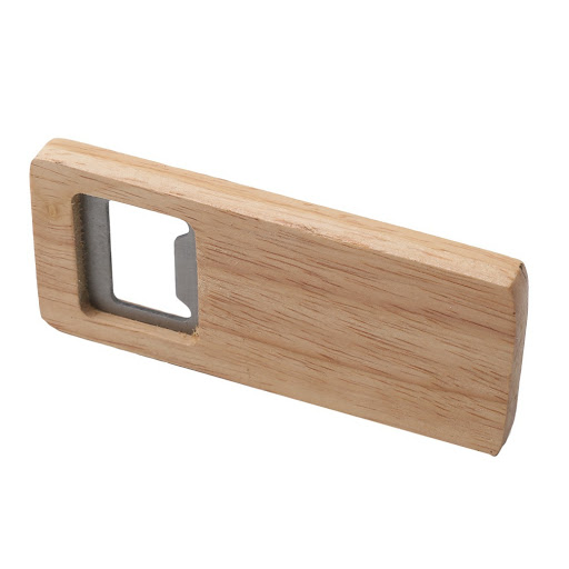 Title 4, Wooden Square Beer Bottle Opener Cap Remover Du...