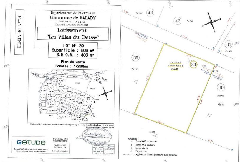  Vente Terrain à bâtir - à Valady (12330) 