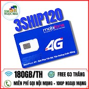 Sim 4G Mobifone C90N - Ship120 Free Tháng Đầu - 4Gb/Ngày - 120Gb Data Tốc Độ Cao - Miễn Phí Gọi - Sim Ngọc Mai