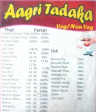 Aagri Tadaka menu 3