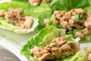 Lettuce Wraps with Grilled Chicken