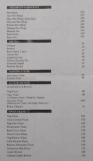 Vasant Sagar Restaurant menu 2