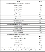 Kutrallam Border Naatu Kozhi Parrota menu 5