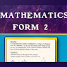 Mathematics form 2 notes icon