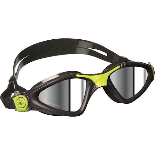 Aqua Sphere Kayenne Goggles: Grey/Lime with Mirror Lens