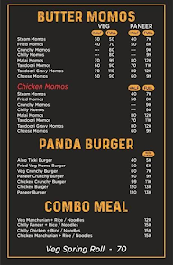 Momo Panda menu 2