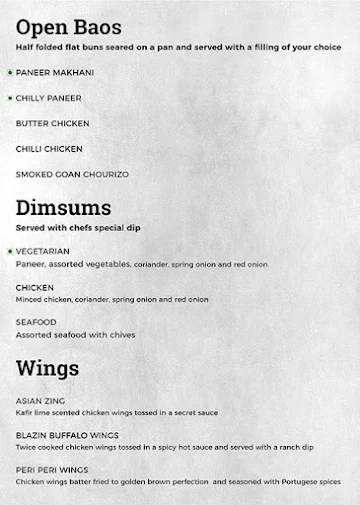 Night Owl Pub & Kitchen menu 