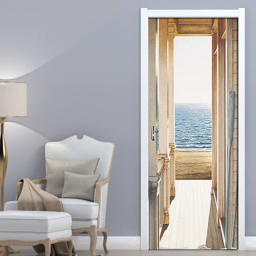 Title 3, 3D PVC Self-Adhesive Wall Murals, Door Stickers...