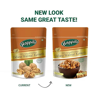 Happilo 100% Natural Kashmiri - Deluxe Walnuts Kernels - 200 gm