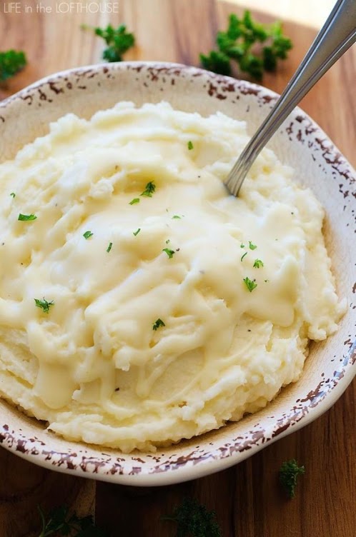 Garlic Parmesan Mashed Potatoes