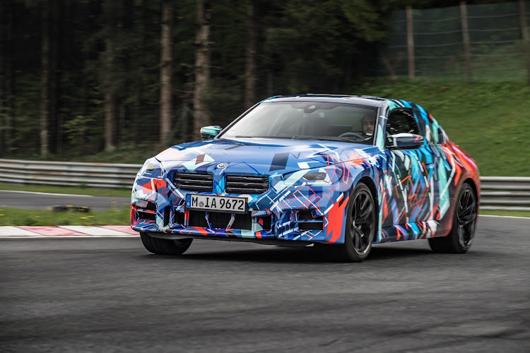 A disguised M2 prototype in action around Austria's Salzburgring.