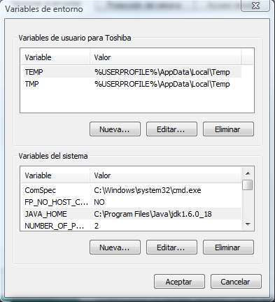 Configurar Path Vista