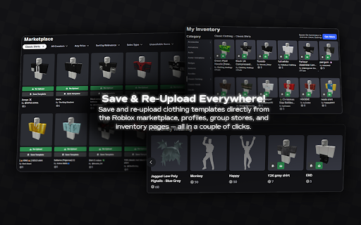 RoExport: Save & Re-Upload Roblox Clothing screenshot 3