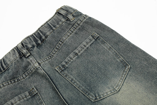 Title 8, Punk Washed And Worn Denim Overalls Men Durabl...