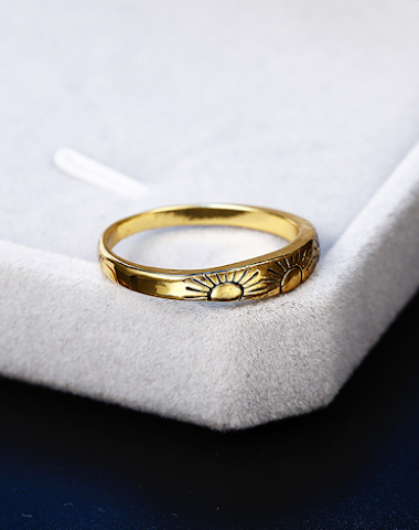 14K Gold Verlobungsring im europäis - 0