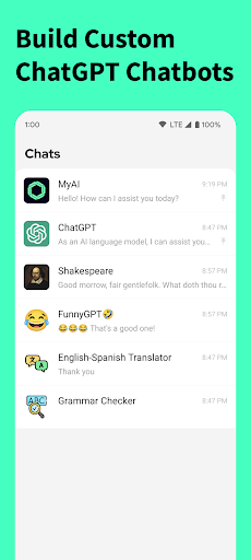 Screenshot AI Chatbot Assistant - My AI