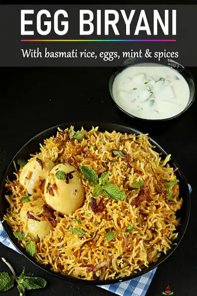 Egg Briyani + Raita