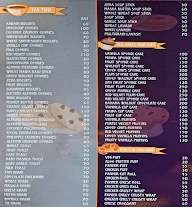 De Baillio menu 3